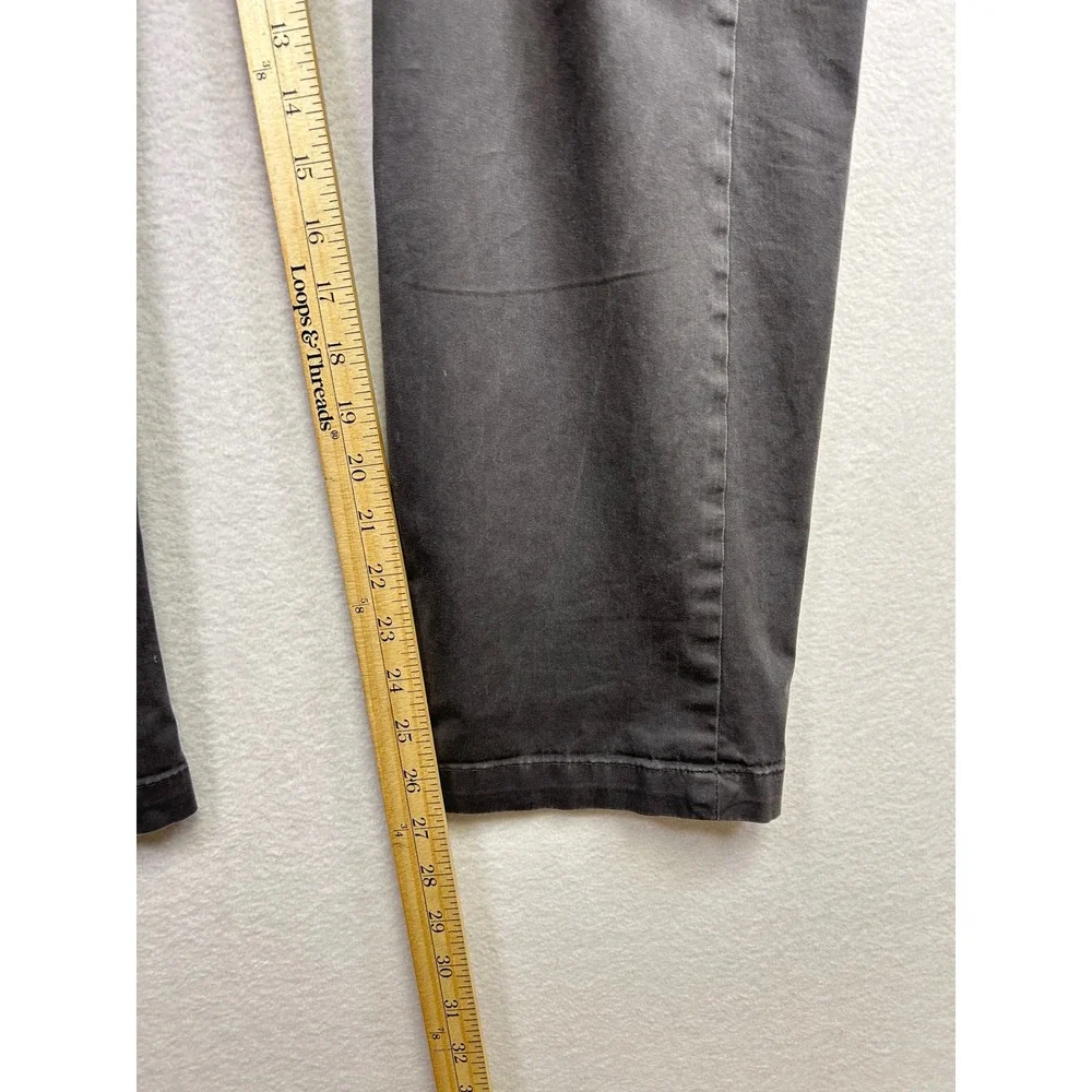 Banana Republic Fulton Skinny Chino Pants‎ Men Charcoal Gray Size 38x30